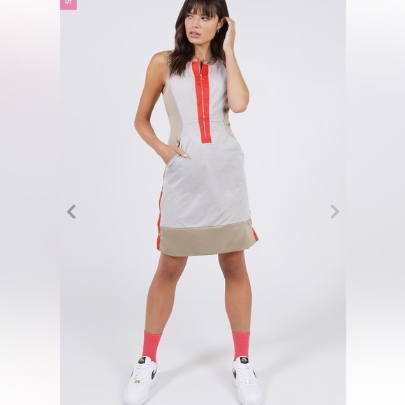 NWT Jordan midi dress zipped front with pockets Size Small - Picture 3 of 16